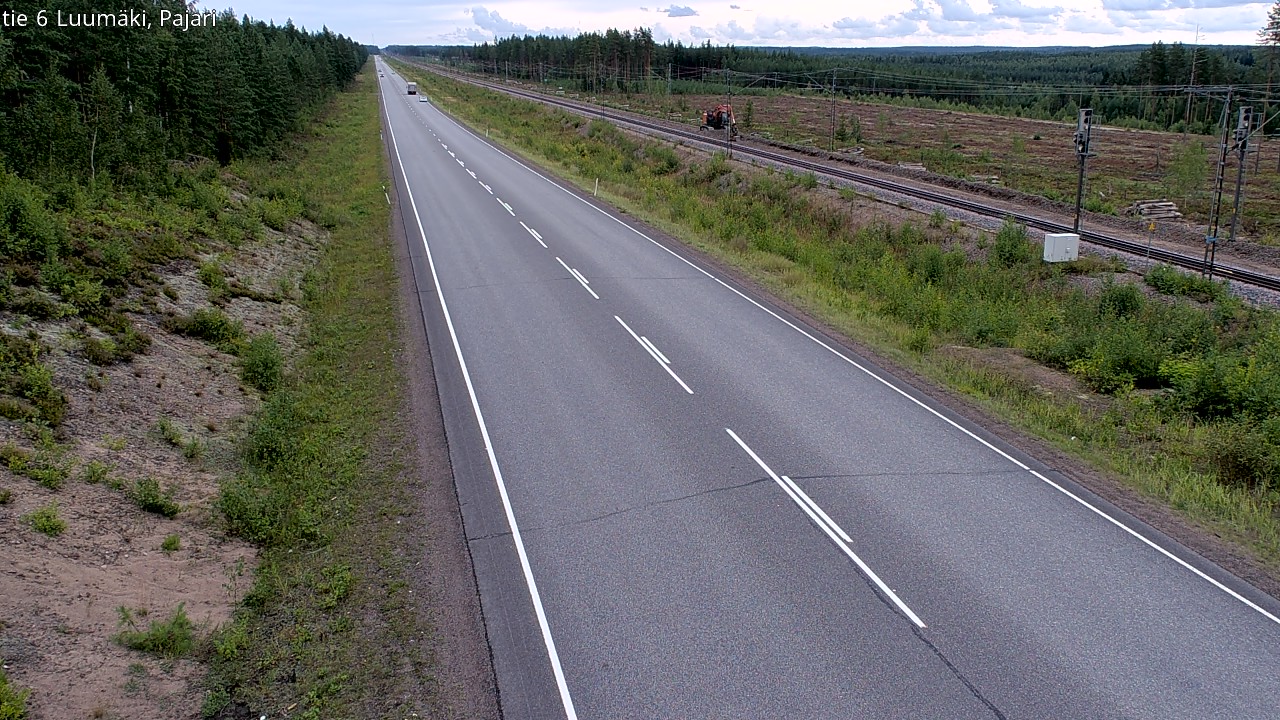Weather Camera Image Road 6 Luumäki Pajari, Luumäki, Etelä-Karjala