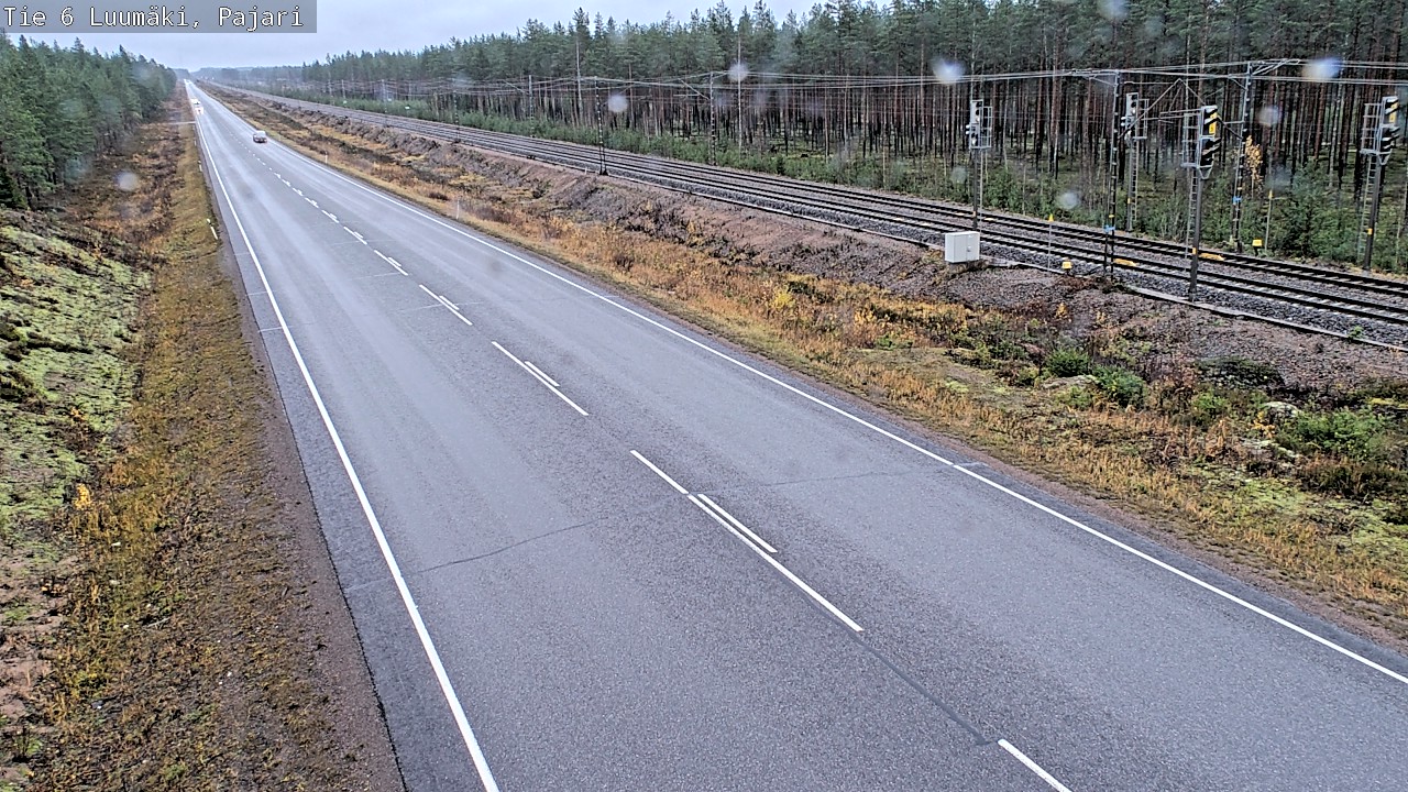 Weather Camera Image Väg 6 Luumäki Pajari, Luumäki, Etelä-Karjala