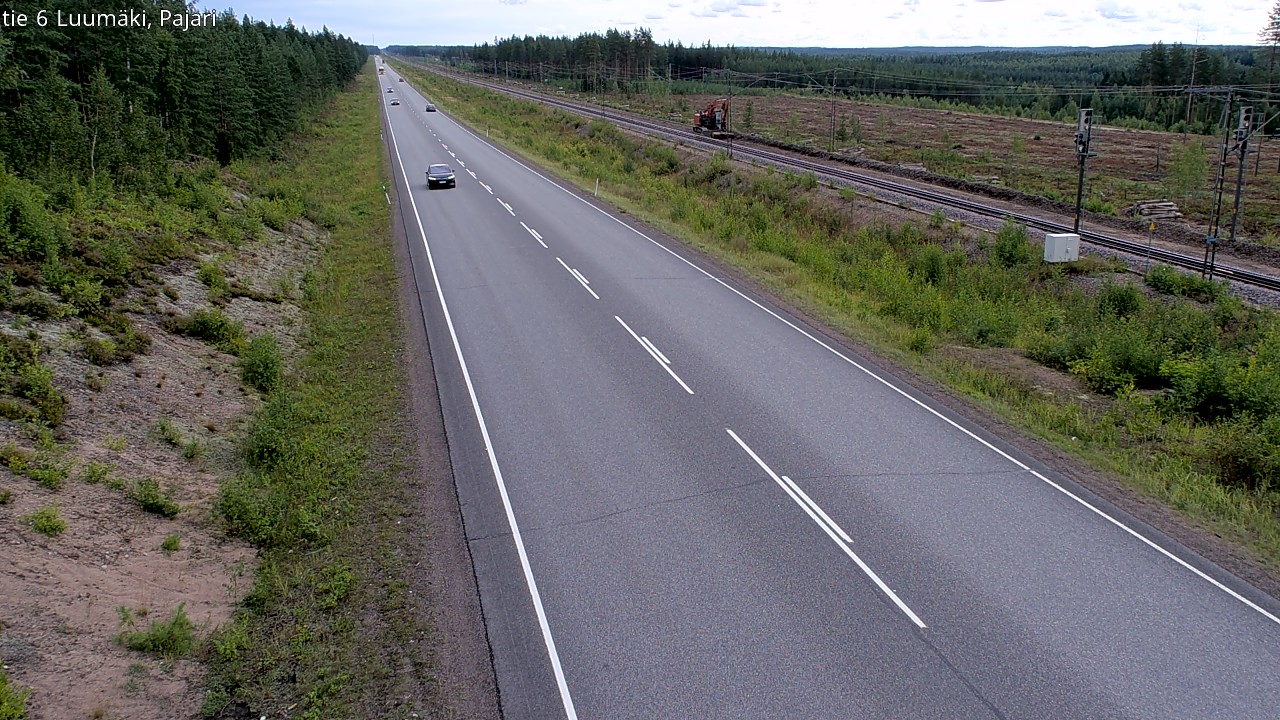 Weather Camera Image Road 6 Luumäki Pajari, Luumäki, Etelä-Karjala