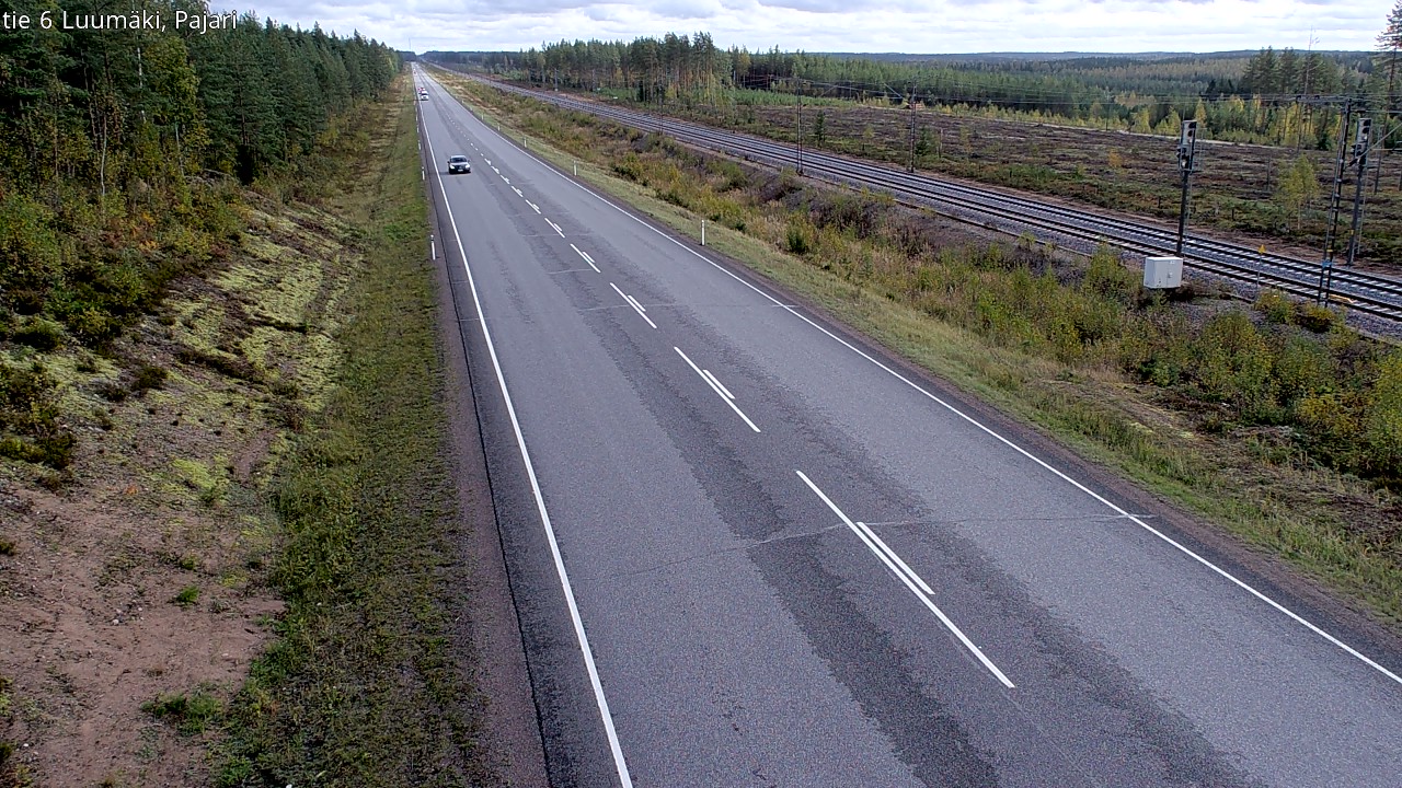 Weather Camera Image Road 6 Luumäki Pajari, Luumäki, Etelä-Karjala
