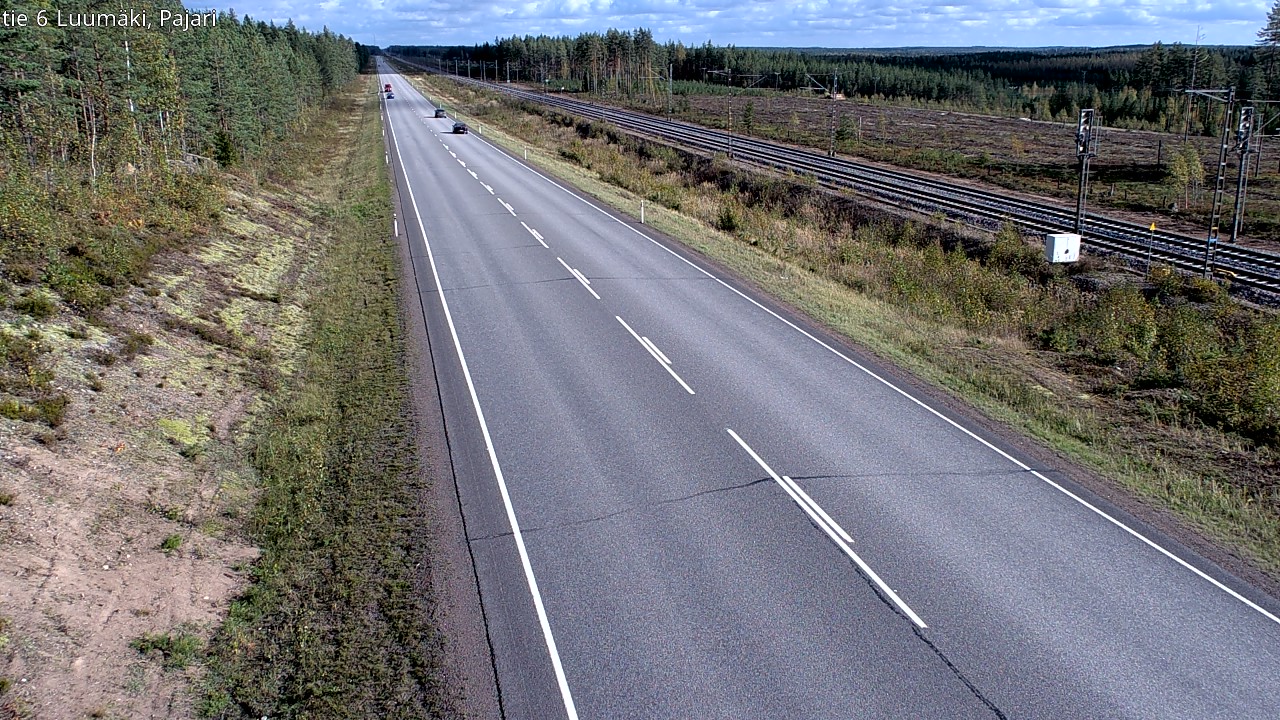 Weather Camera Image Road 6 Luumäki Pajari, Luumäki, Etelä-Karjala