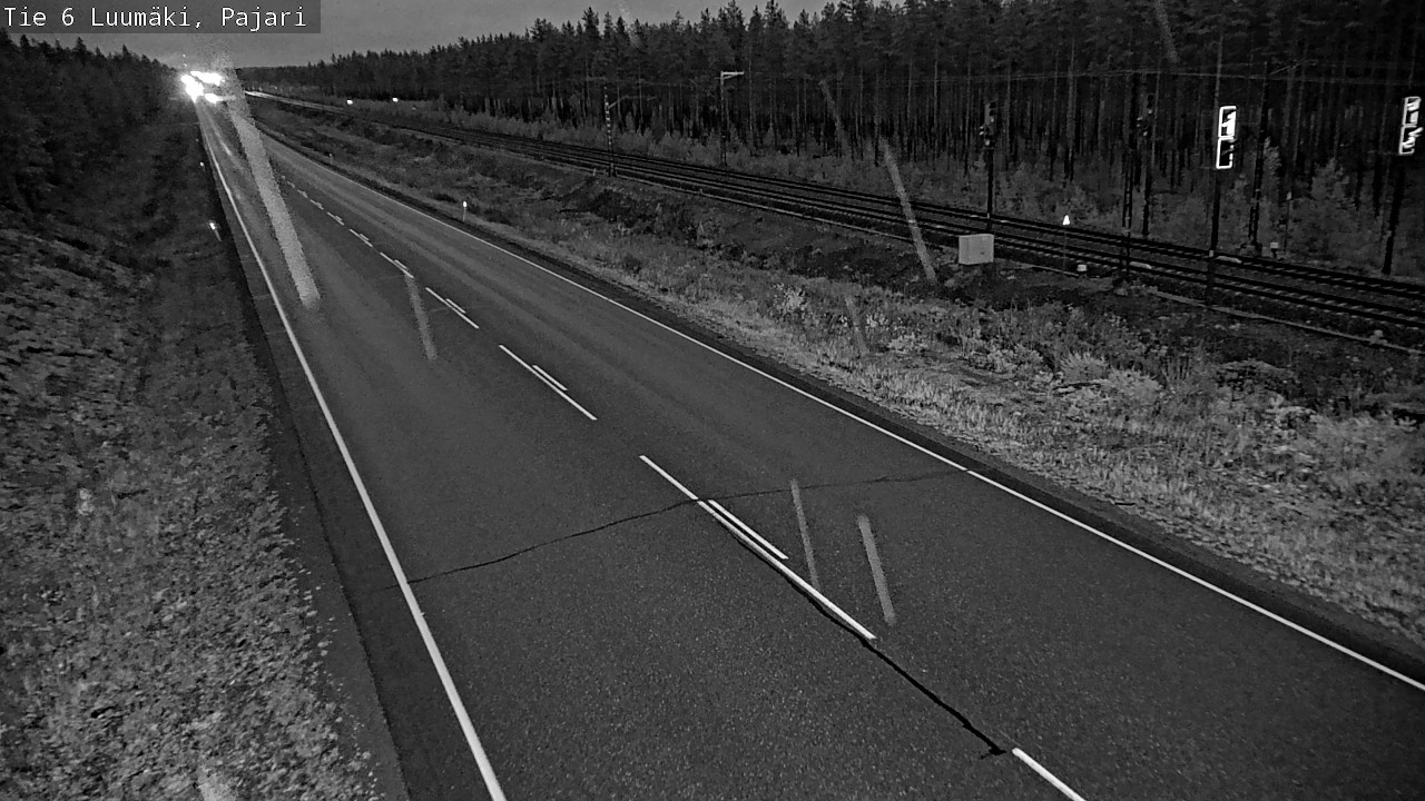 Weather Camera Image Väg 6 Luumäki Pajari, Luumäki, Etelä-Karjala