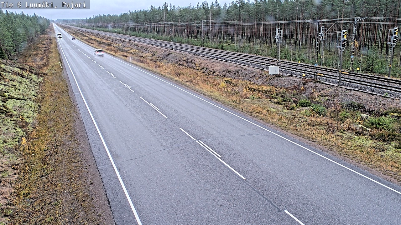 Weather Camera Image Väg 6 Luumäki Pajari, Luumäki, Etelä-Karjala