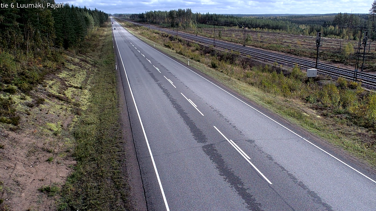 Weather Camera Image Road 6 Luumäki Pajari, Luumäki, Etelä-Karjala