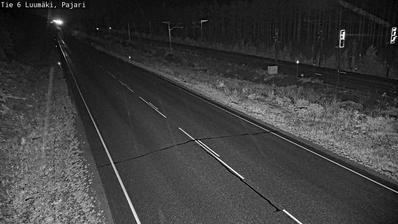 Weather Camera Image Väg 6 Luumäki Pajari, Luumäki, Etelä-Karjala