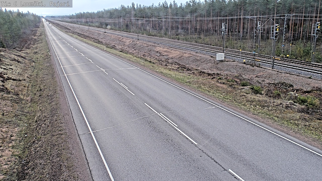 Weather Camera Image Road 6 Luumäki Pajari, Luumäki, Etelä-Karjala