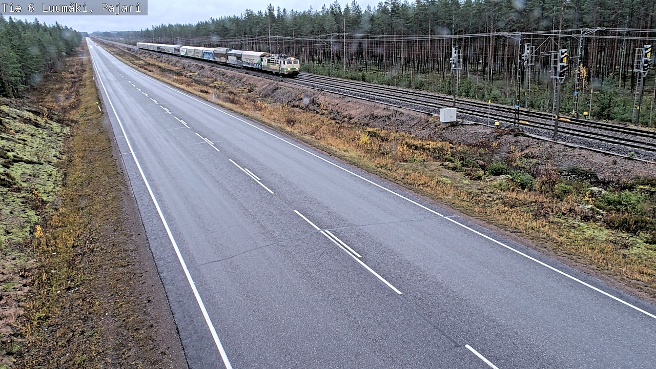 Weather Camera Image Väg 6 Luumäki Pajari, Luumäki, Etelä-Karjala
