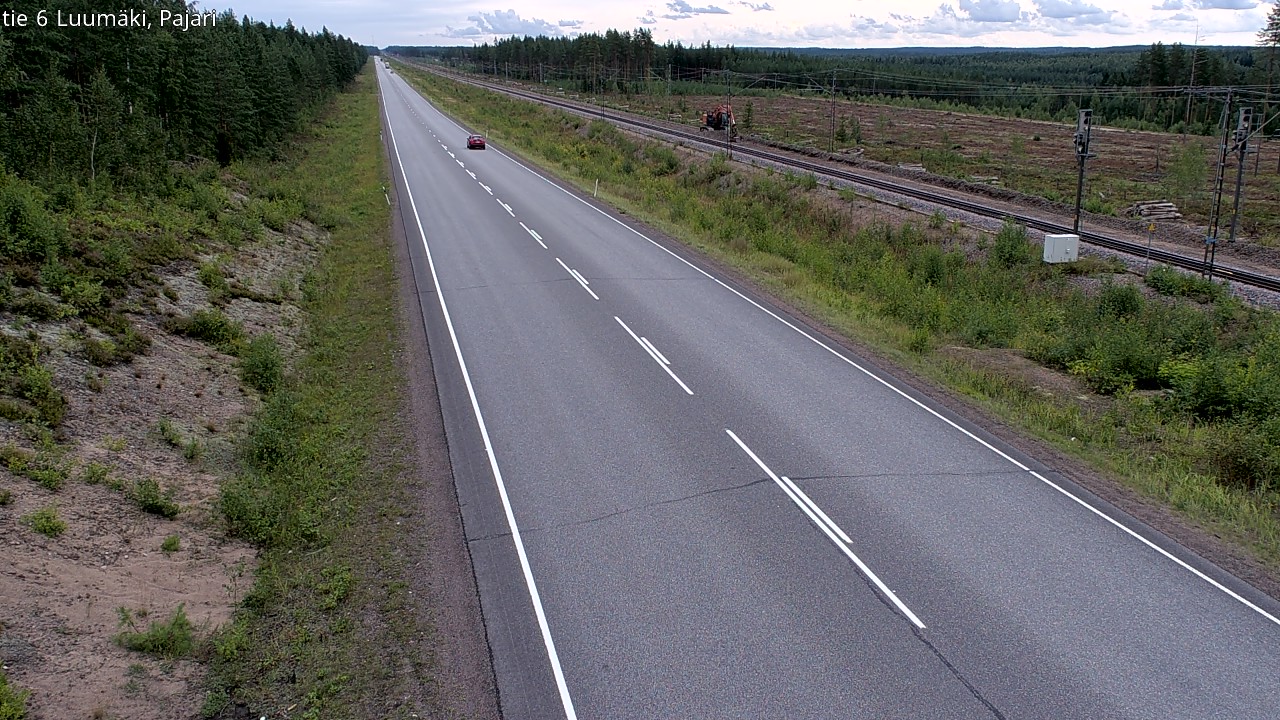 Weather Camera Image Road 6 Luumäki Pajari, Luumäki, Etelä-Karjala