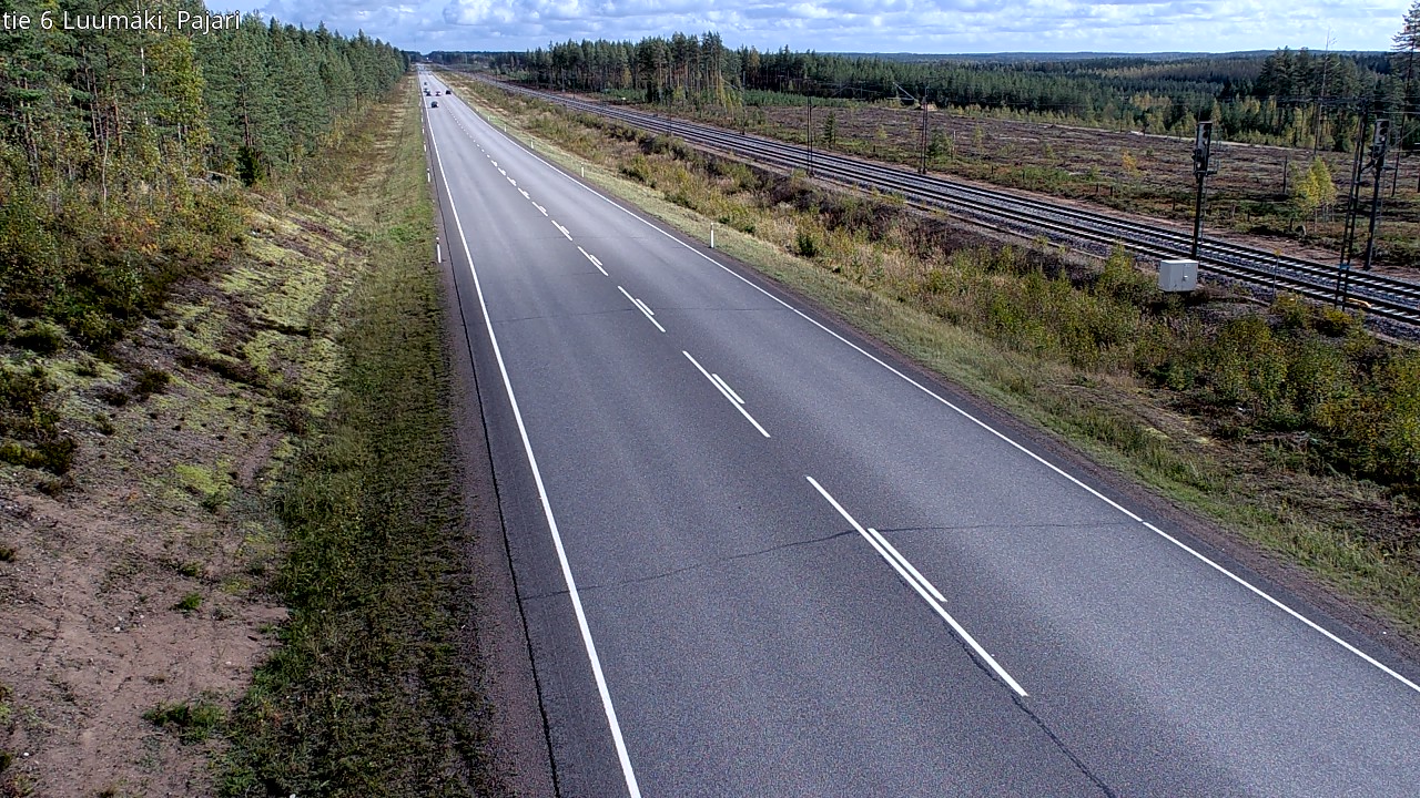 Weather Camera Image Road 6 Luumäki Pajari, Luumäki, Etelä-Karjala
