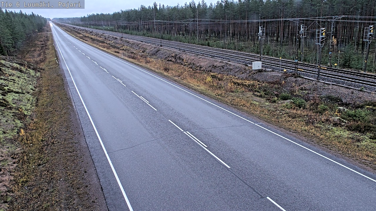 Weather Camera Image Väg 6 Luumäki Pajari, Luumäki, Etelä-Karjala
