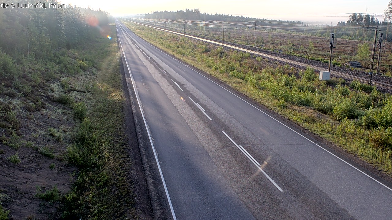 Weather Camera Image Road 6 Luumäki Pajari, Luumäki, Etelä-Karjala
