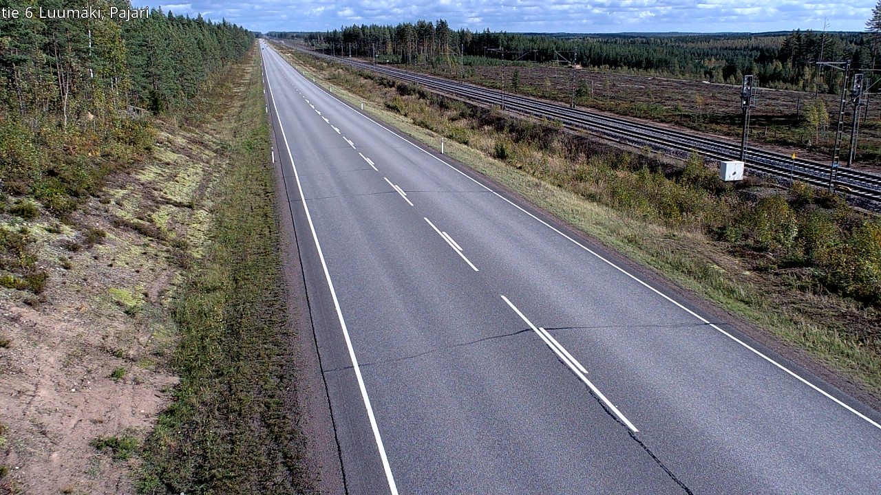 Weather Camera Image Road 6 Luumäki Pajari, Luumäki, Etelä-Karjala