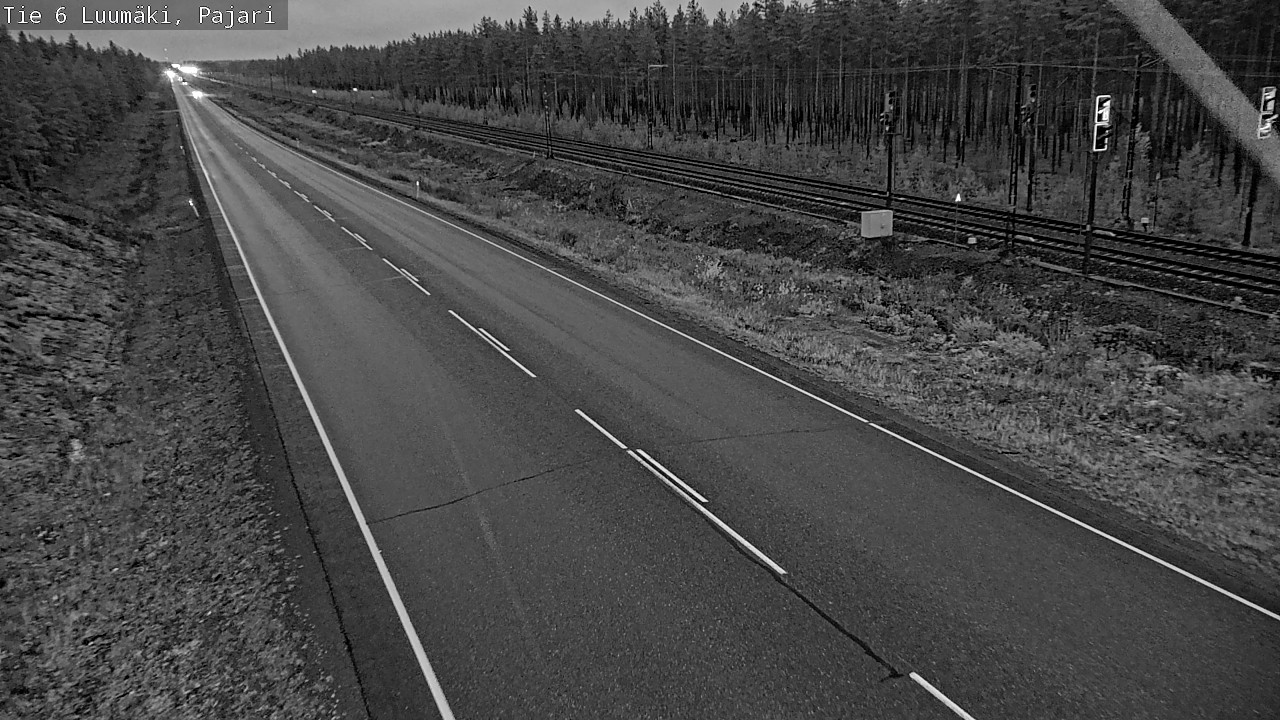 Weather Camera Image Väg 6 Luumäki Pajari, Luumäki, Etelä-Karjala