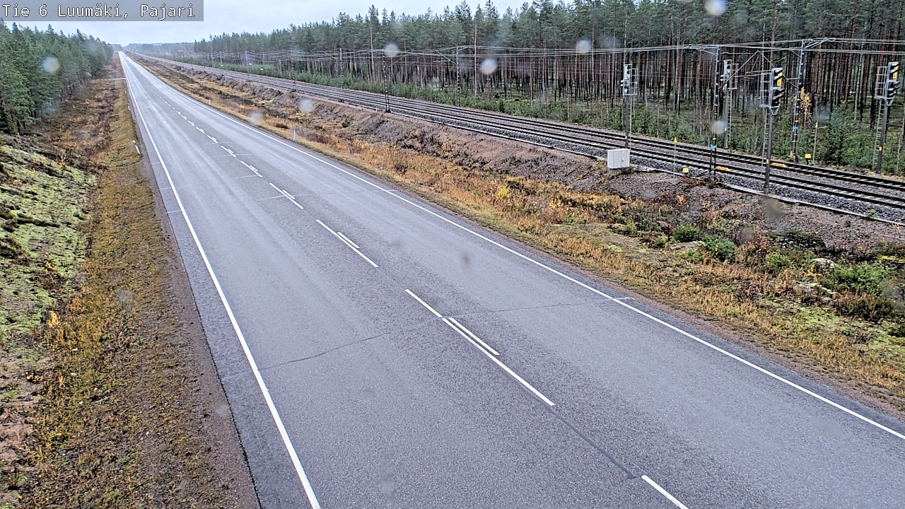 Weather Camera Image Väg 6 Luumäki Pajari, Luumäki, Etelä-Karjala