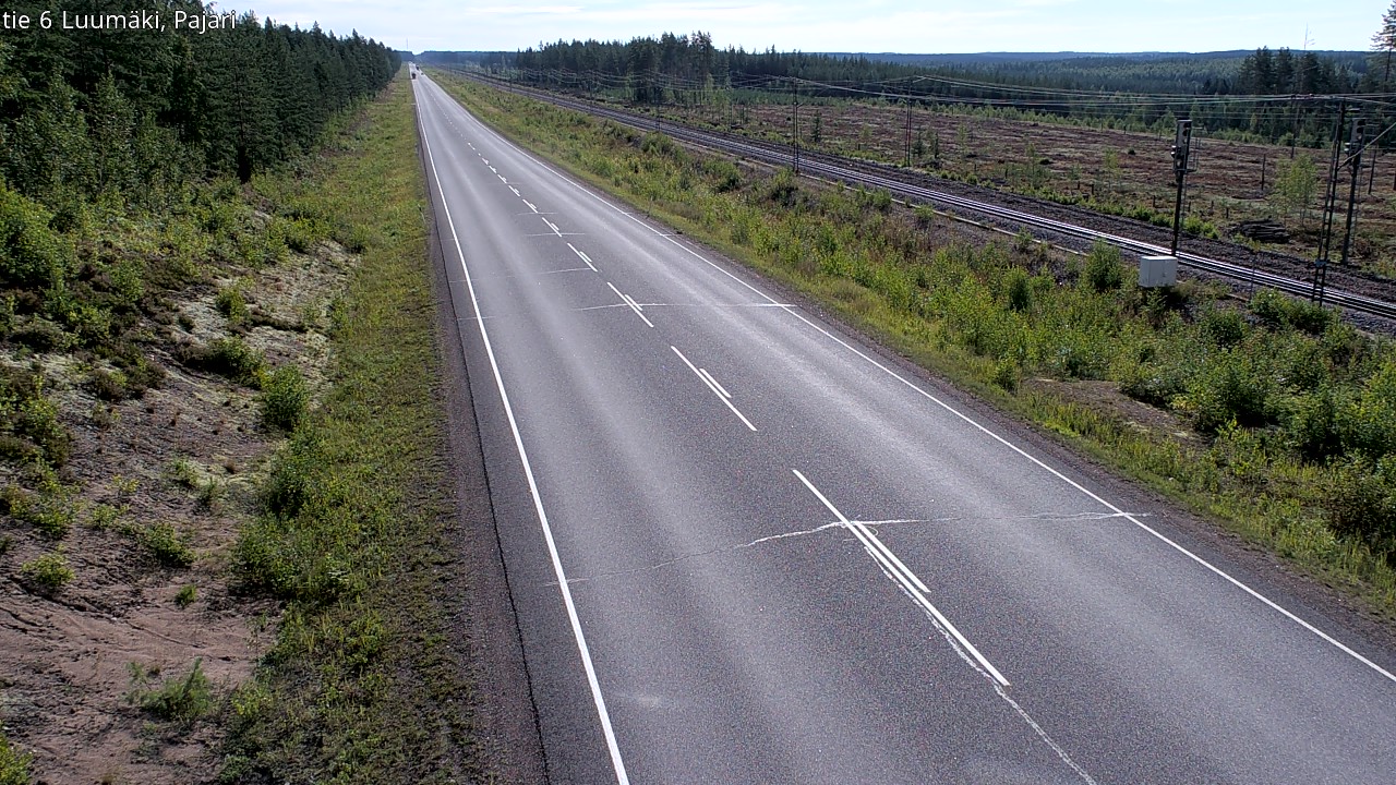 Weather Camera Image Road 6 Luumäki Pajari, Luumäki, Etelä-Karjala