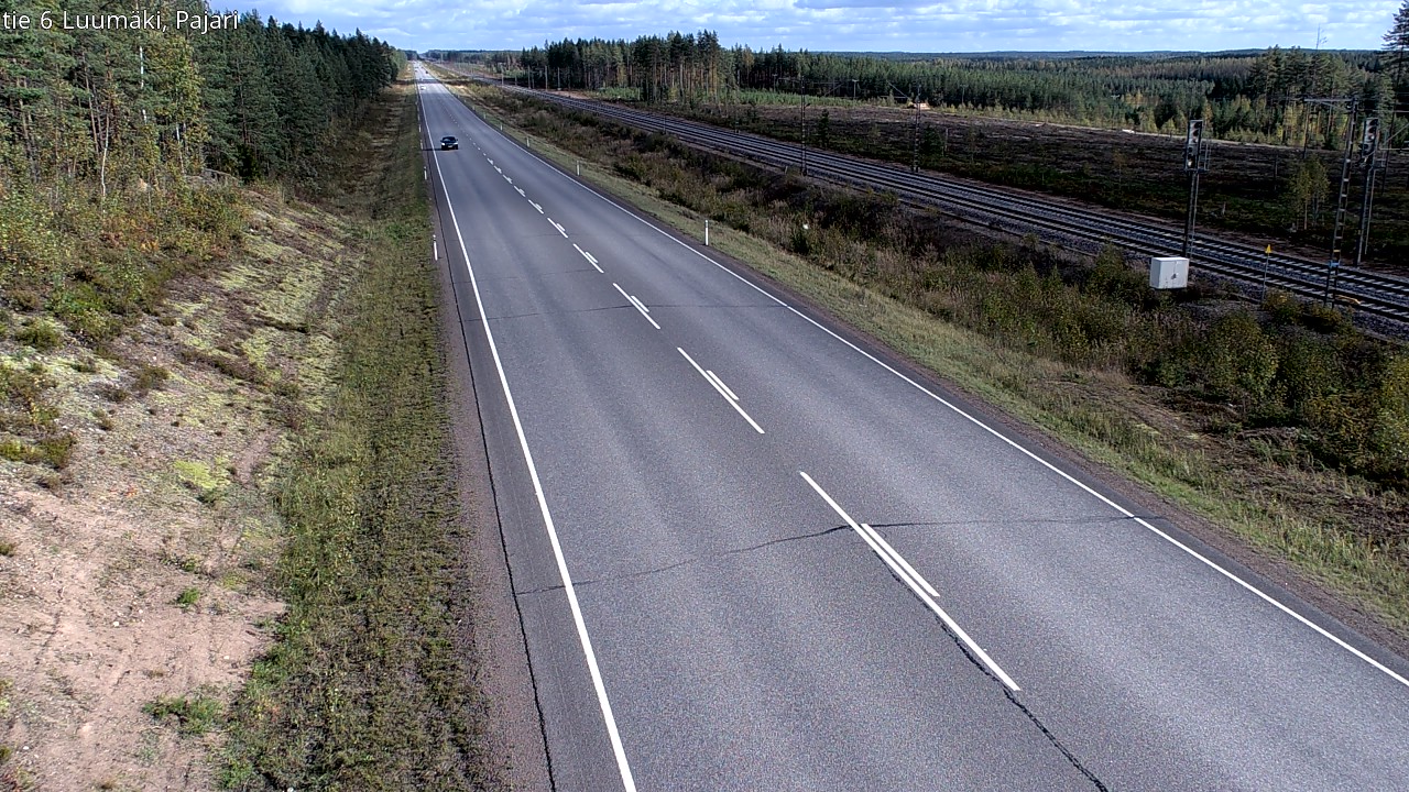 Weather Camera Image Road 6 Luumäki Pajari, Luumäki, Etelä-Karjala