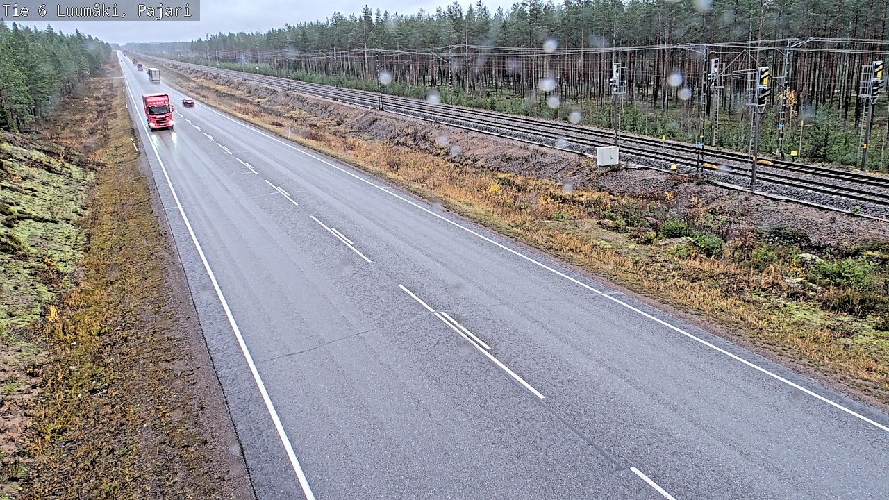 Weather Camera Image Väg 6 Luumäki Pajari, Luumäki, Etelä-Karjala