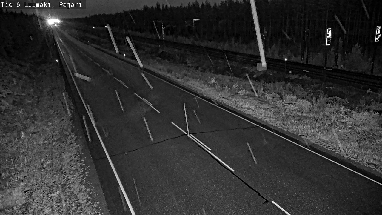 Weather Camera Image Väg 6 Luumäki Pajari, Luumäki, Etelä-Karjala