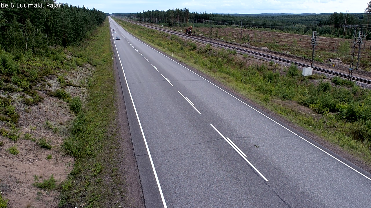 Weather Camera Image Road 6 Luumäki Pajari, Luumäki, Etelä-Karjala