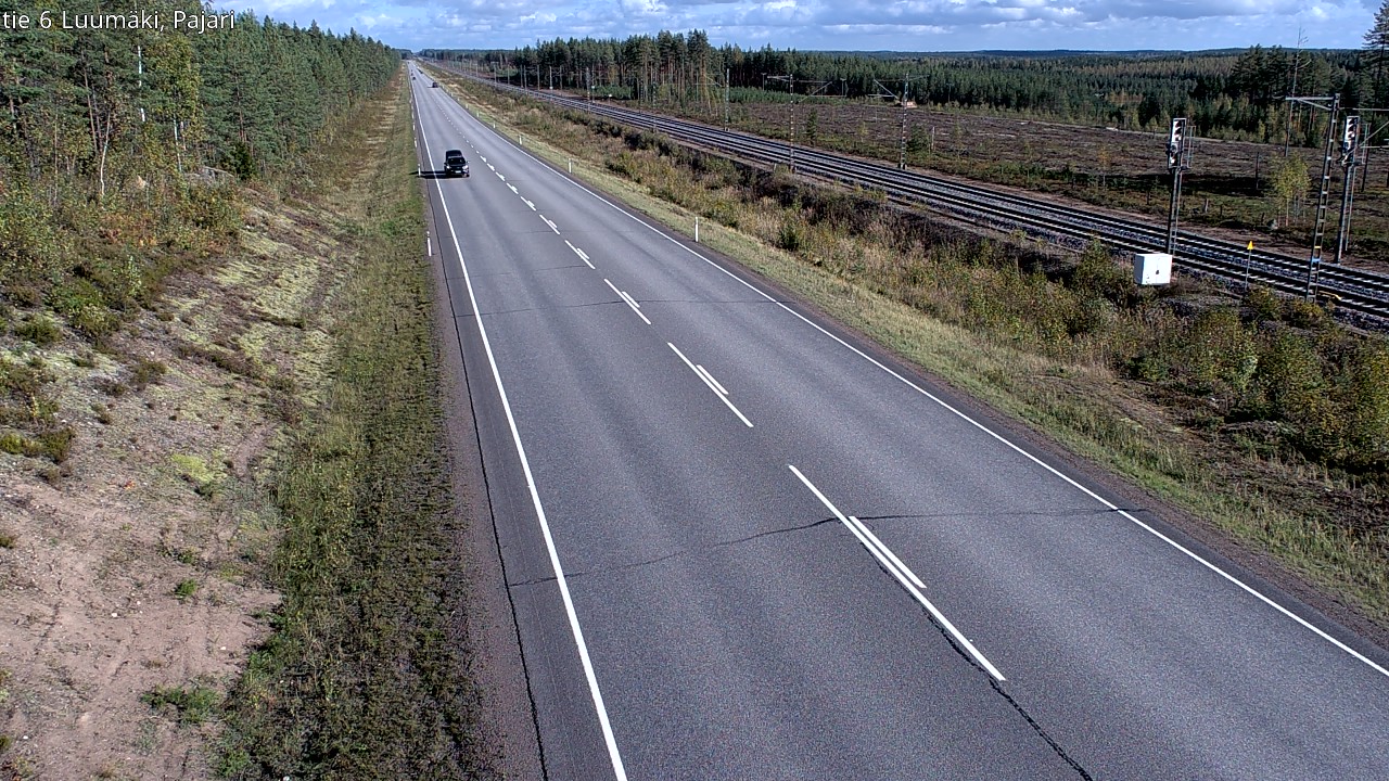 Weather Camera Image Road 6 Luumäki Pajari, Luumäki, Etelä-Karjala