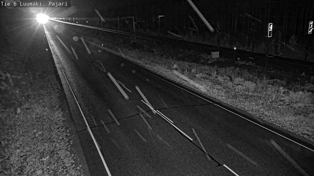 Weather Camera Image Väg 6 Luumäki Pajari, Luumäki, Etelä-Karjala