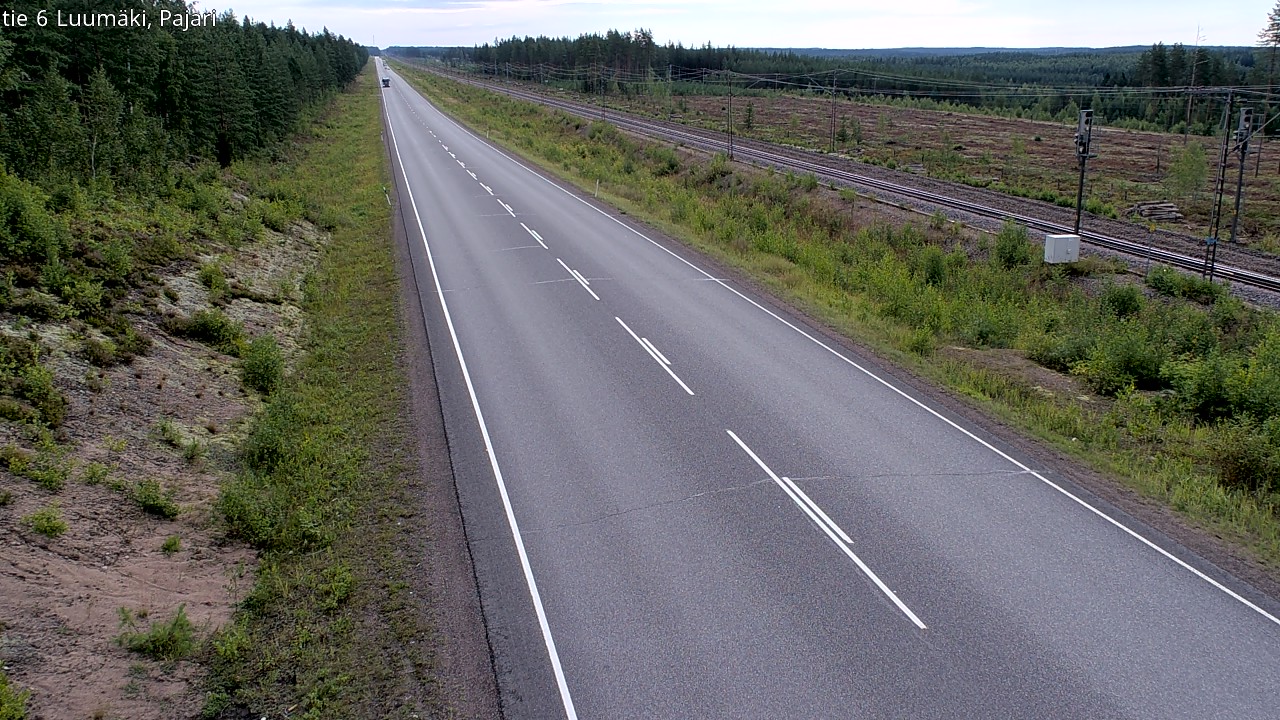 Weather Camera Image Road 6 Luumäki Pajari, Luumäki, Etelä-Karjala