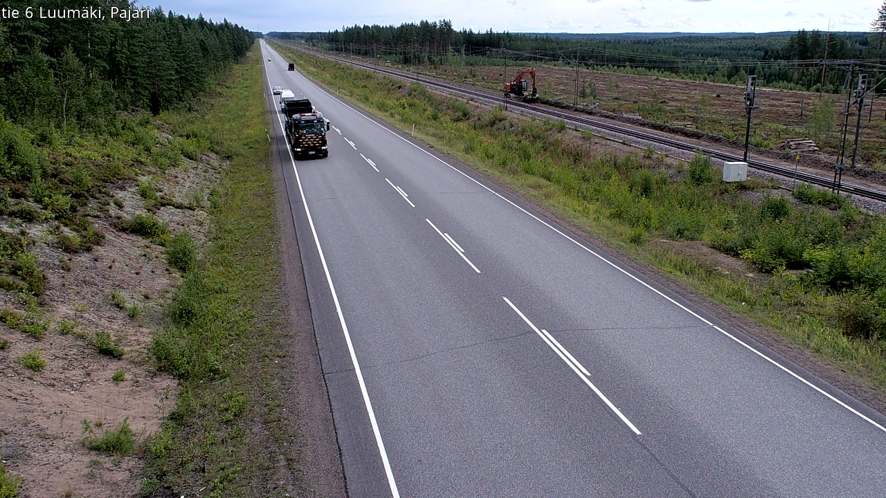 Weather Camera Image Road 6 Luumäki Pajari, Luumäki, Etelä-Karjala