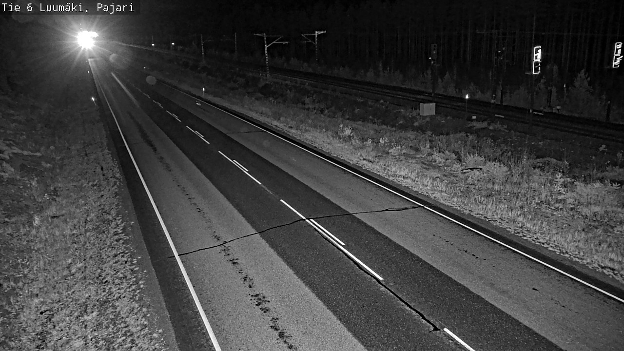 Weather Camera Image Väg 6 Luumäki Pajari, Luumäki, Etelä-Karjala