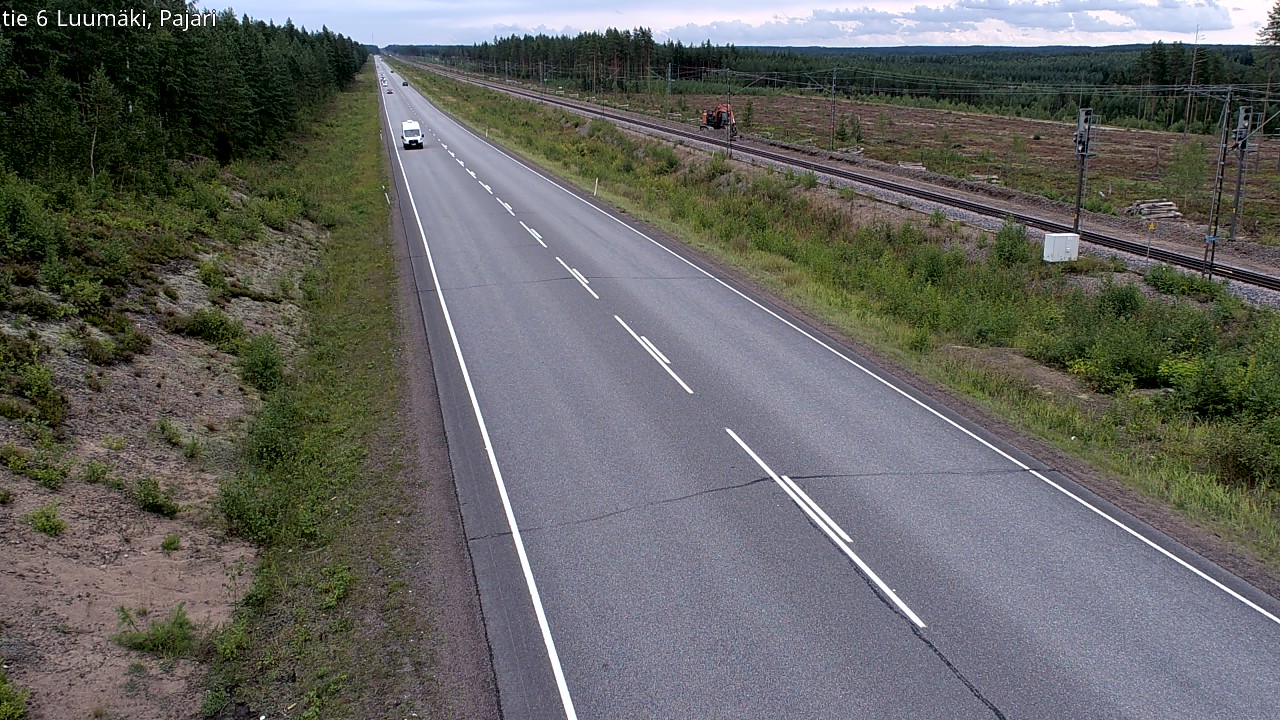 Weather Camera Image Road 6 Luumäki Pajari, Luumäki, Etelä-Karjala