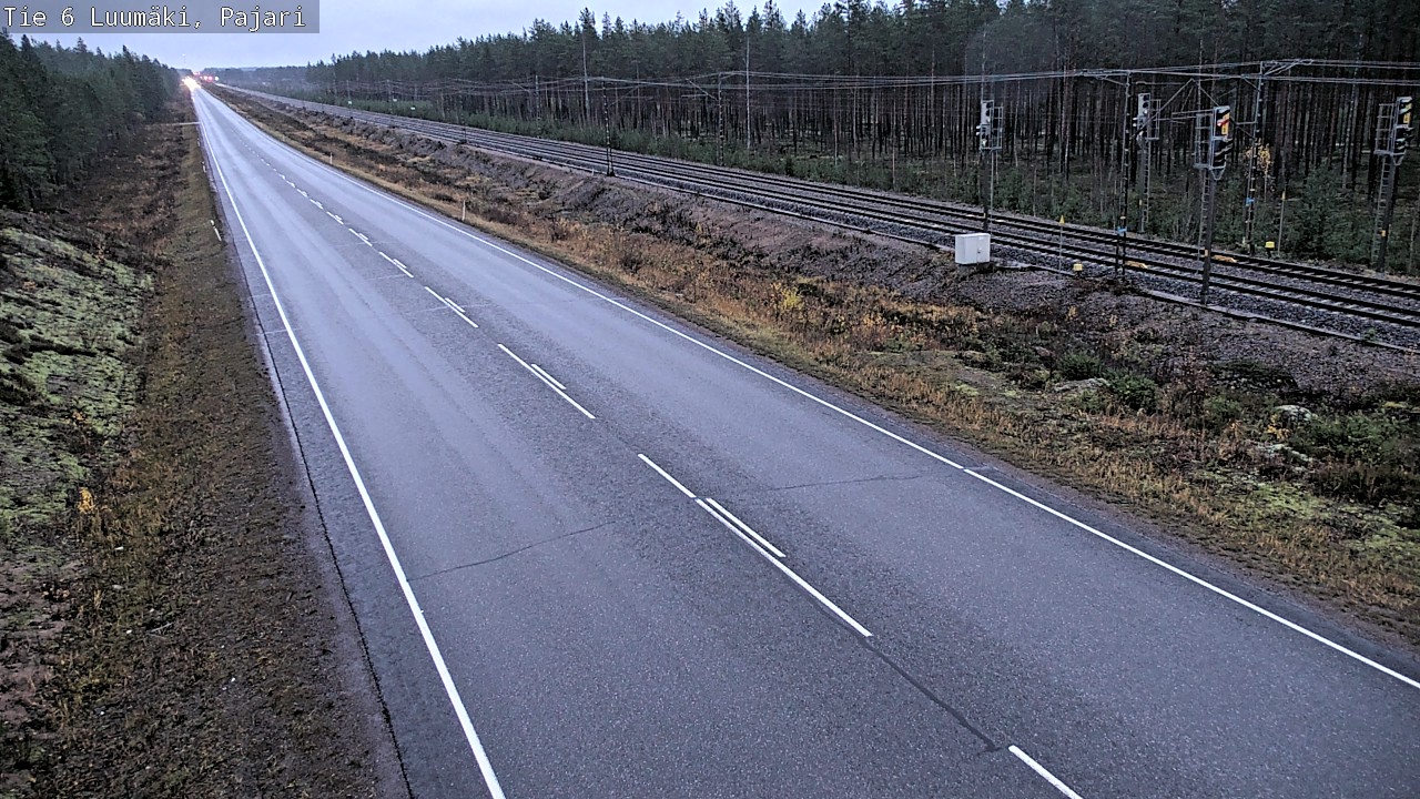 Weather Camera Image Väg 6 Luumäki Pajari, Luumäki, Etelä-Karjala