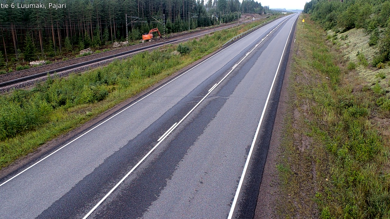 Weather Camera Image Road 6 Luumäki Pajari, Luumäki, Etelä-Karjala