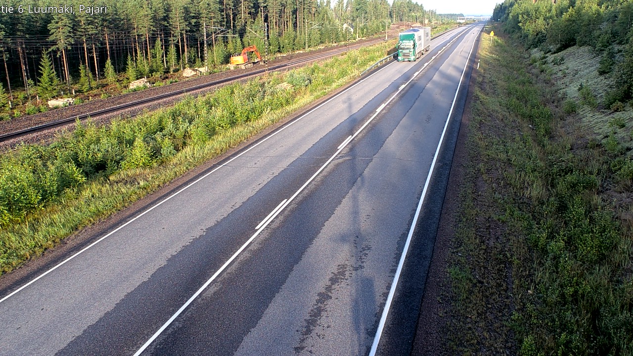 Weather Camera Image Road 6 Luumäki Pajari, Luumäki, Etelä-Karjala