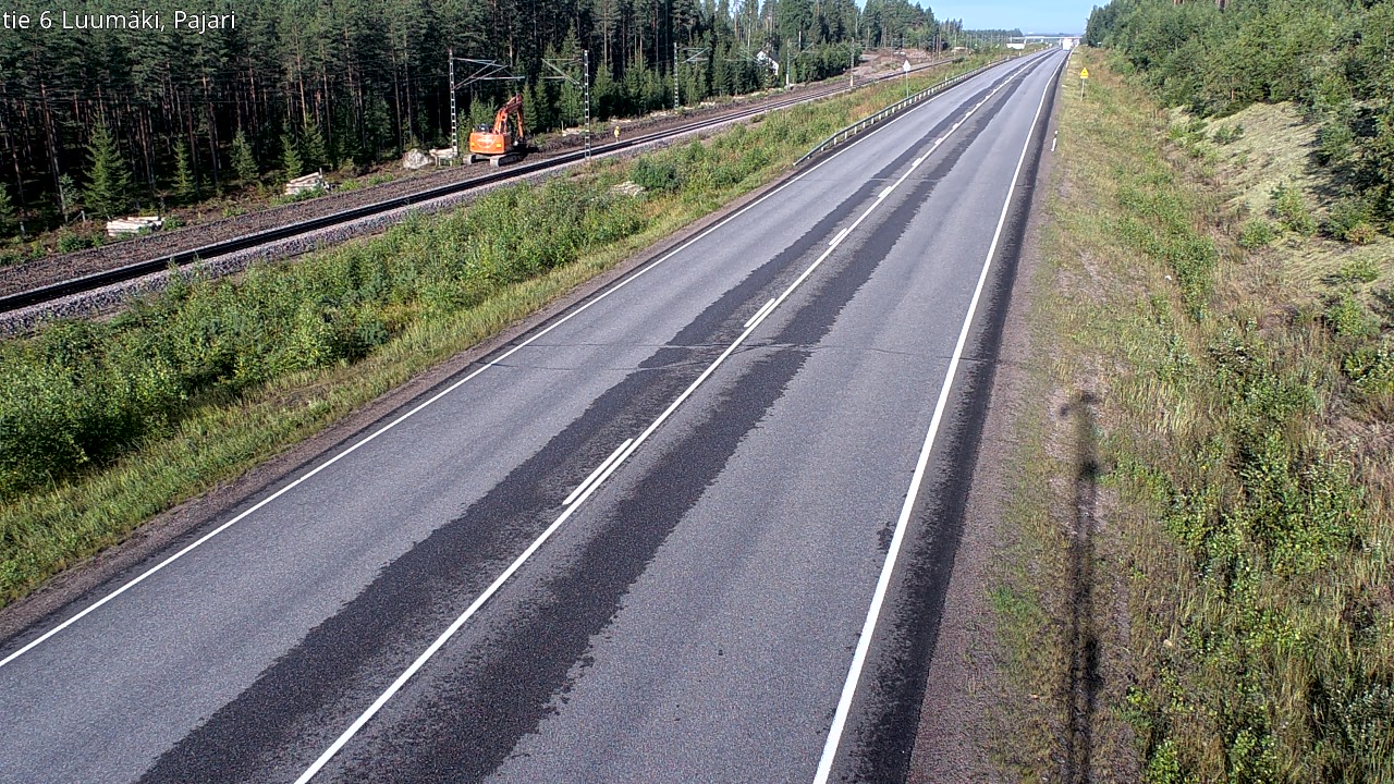 Weather Camera Image Väg 6 Luumäki Pajari, Luumäki, Etelä-Karjala