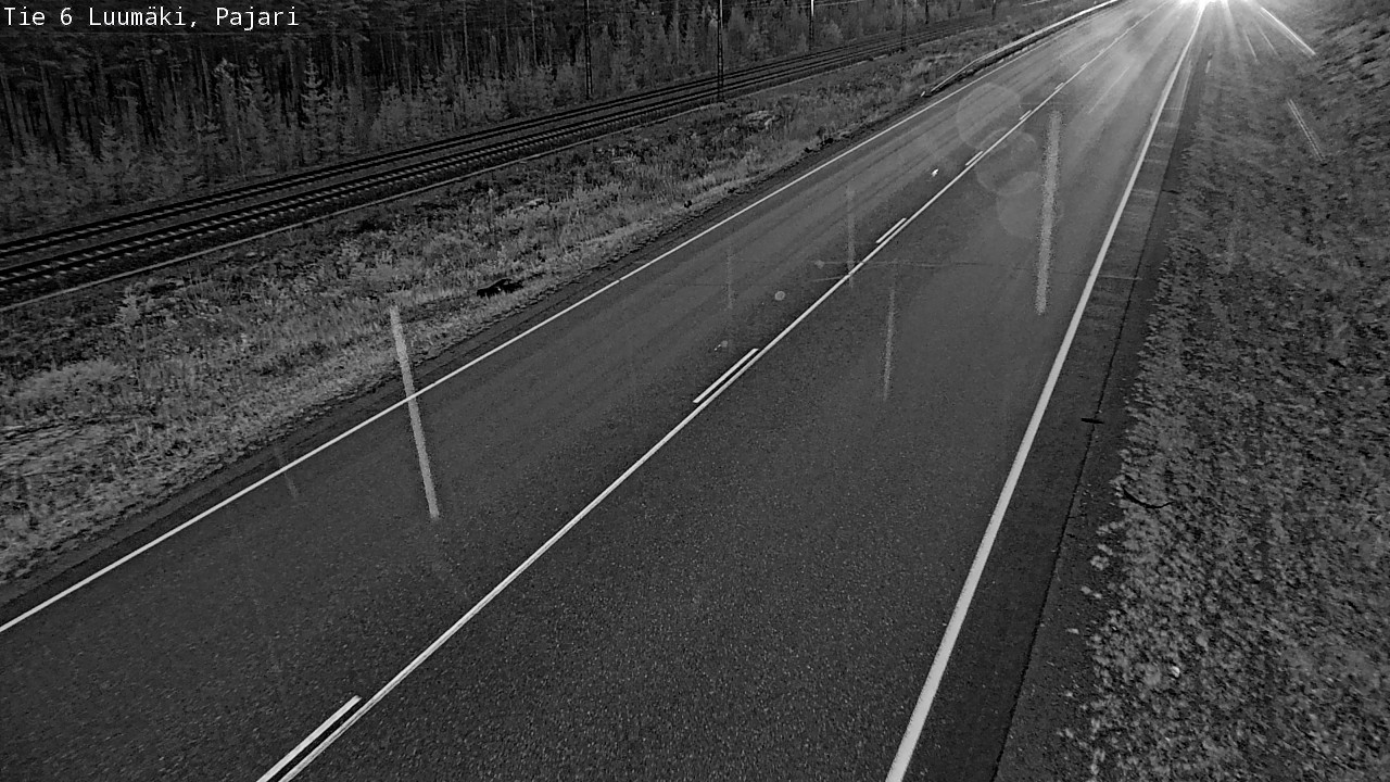 Weather Camera Image Road 6 Luumäki Pajari, Luumäki, Etelä-Karjala