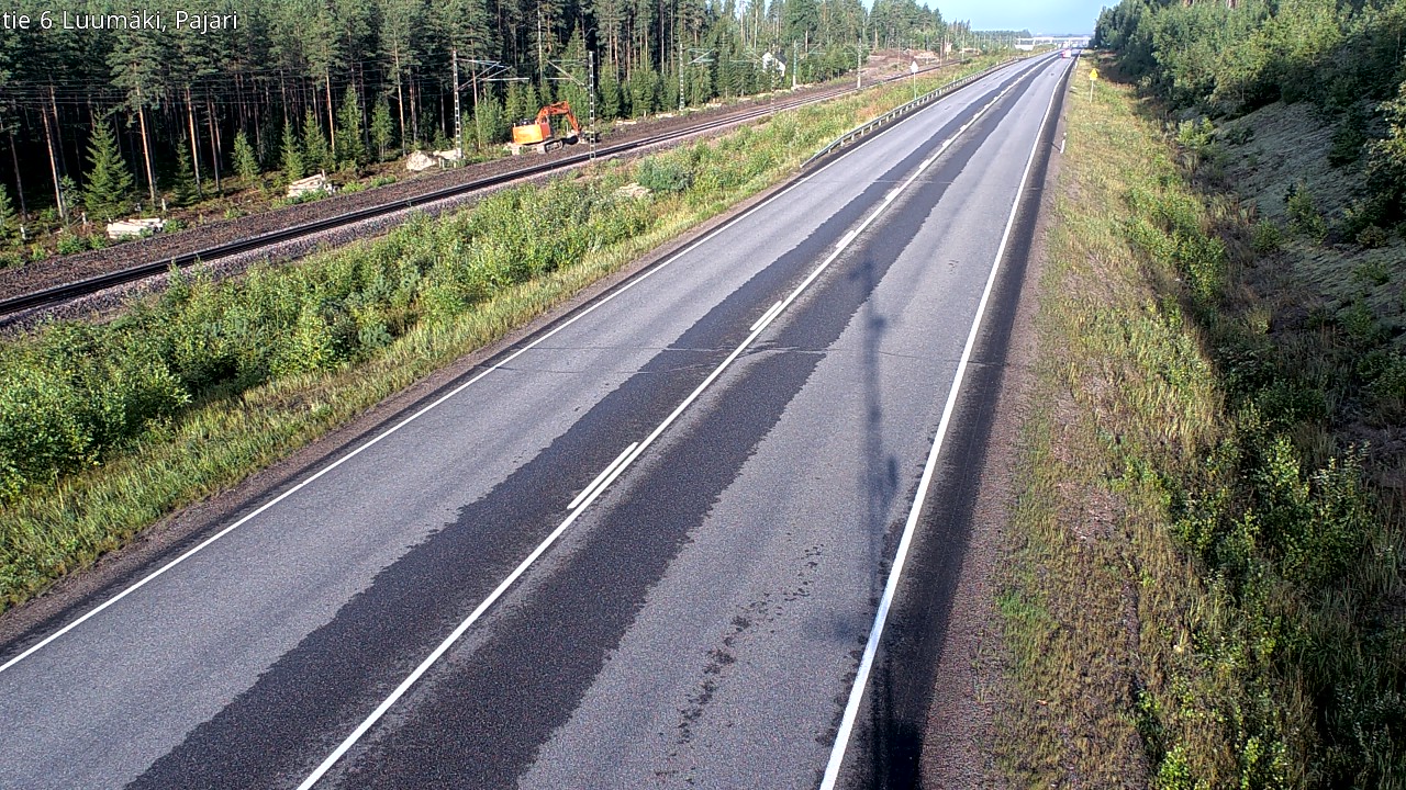 Weather Camera Image Road 6 Luumäki Pajari, Luumäki, Etelä-Karjala