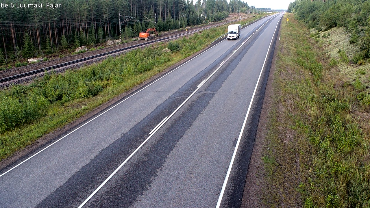 Weather Camera Image Väg 6 Luumäki Pajari, Luumäki, Etelä-Karjala