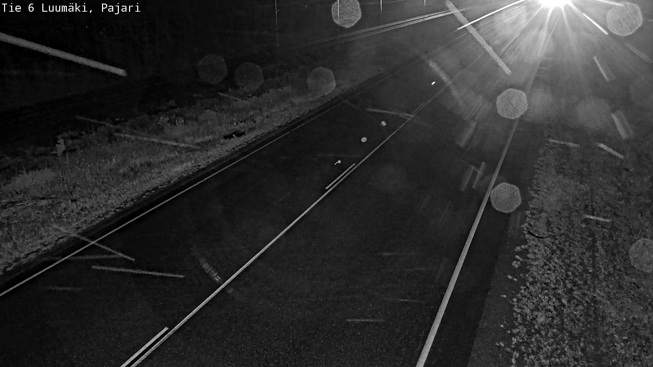 Weather Camera Image Road 6 Luumäki Pajari, Luumäki, Etelä-Karjala