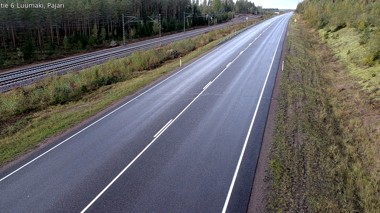 Weather Camera Image Road 6 Luumäki Pajari, Luumäki, Etelä-Karjala