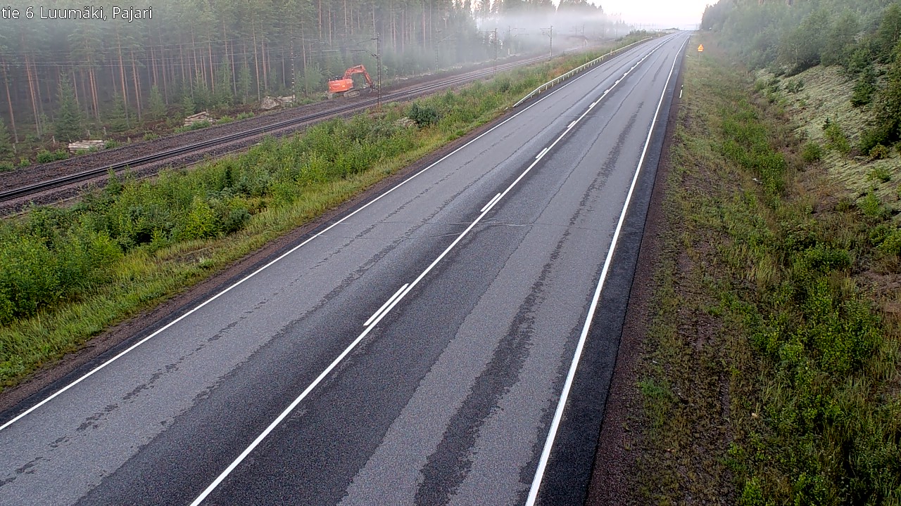 Weather Camera Image Road 6 Luumäki Pajari, Luumäki, Etelä-Karjala