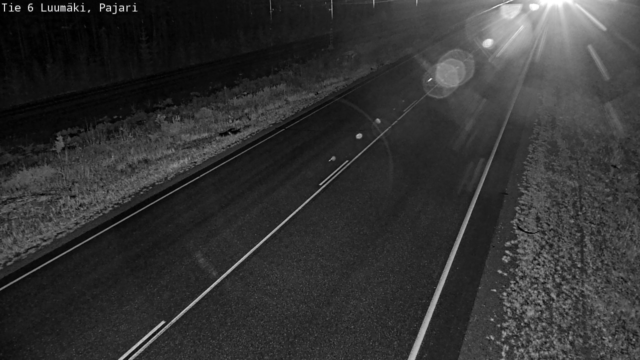 Weather Camera Image Road 6 Luumäki Pajari, Luumäki, Etelä-Karjala