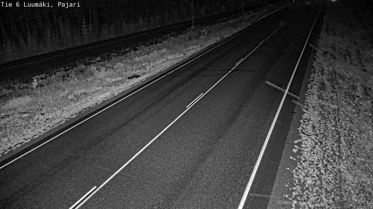 Weather Camera Image Road 6 Luumäki Pajari, Luumäki, Etelä-Karjala