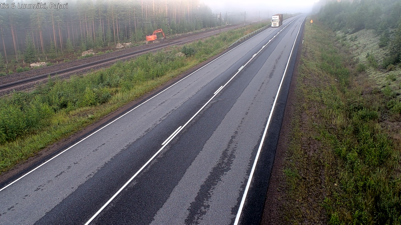 Weather Camera Image Road 6 Luumäki Pajari, Luumäki, Etelä-Karjala