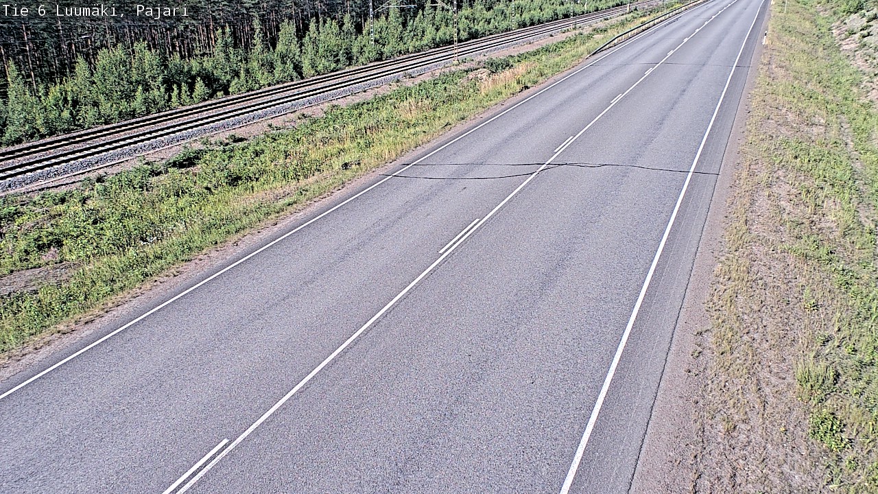 Weather Camera Image Väg 6 Luumäki Pajari, Luumäki, Etelä-Karjala