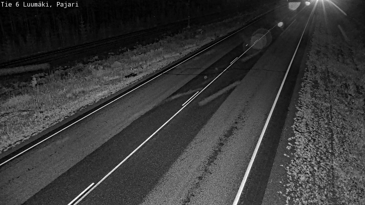 Weather Camera Image Road 6 Luumäki Pajari, Luumäki, Etelä-Karjala