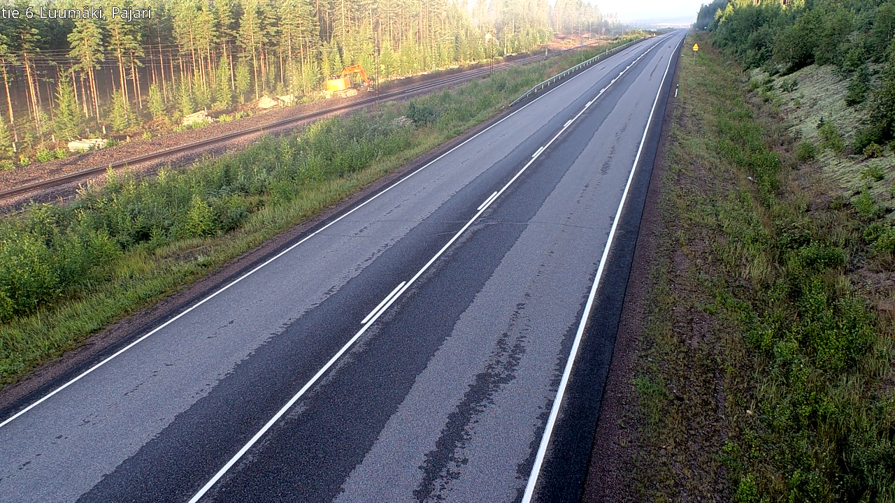 Weather Camera Image Road 6 Luumäki Pajari, Luumäki, Etelä-Karjala