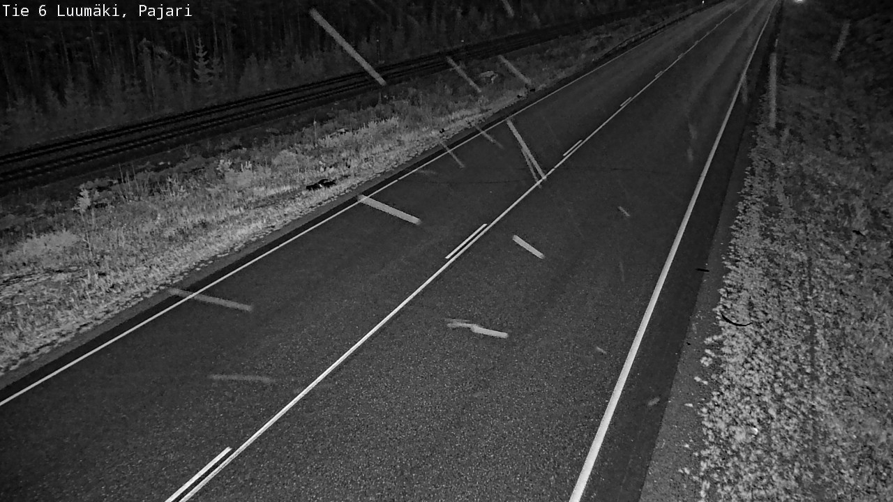 Weather Camera Image Road 6 Luumäki Pajari, Luumäki, Etelä-Karjala
