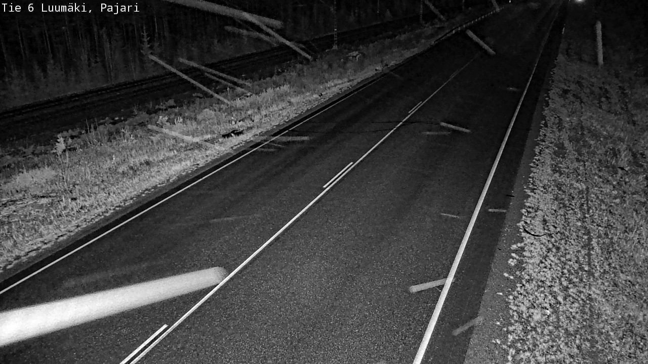 Weather Camera Image Road 6 Luumäki Pajari, Luumäki, Etelä-Karjala