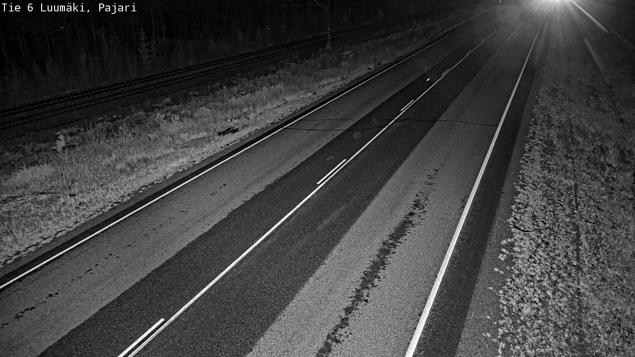 Weather Camera Image Road 6 Luumäki Pajari, Luumäki, Etelä-Karjala