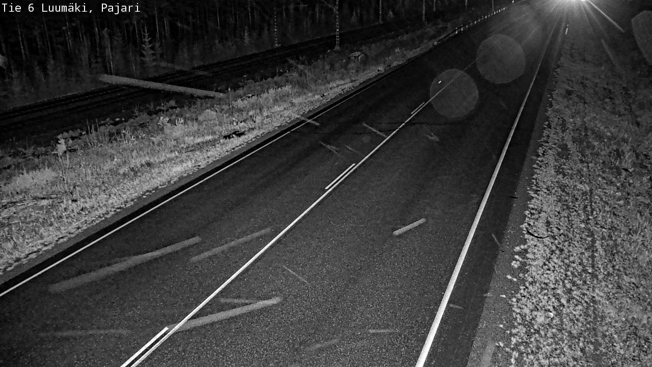Weather Camera Image Road 6 Luumäki Pajari, Luumäki, Etelä-Karjala