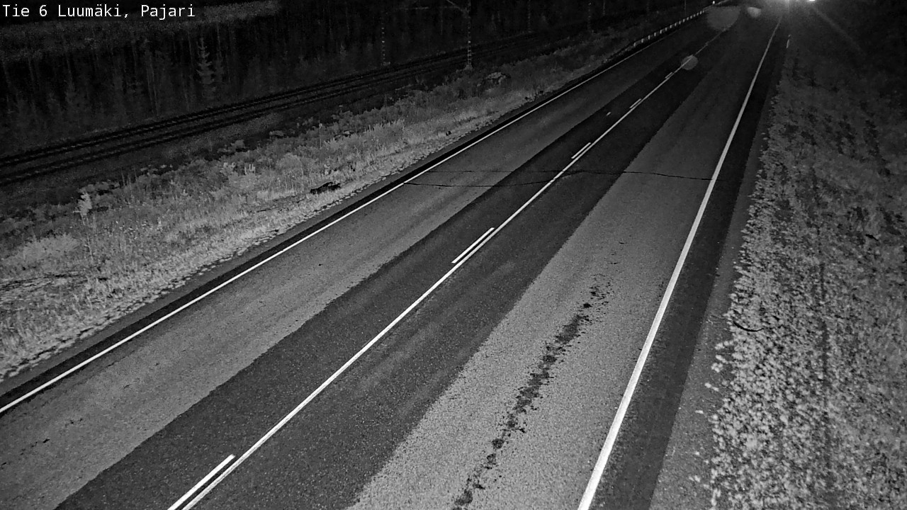 Weather Camera Image Road 6 Luumäki Pajari, Luumäki, Etelä-Karjala
